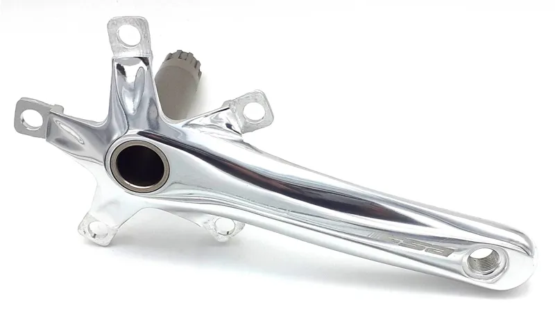 FSA Gossamer 165mm Outboard Cranks Arms in Silver Without Rings Shop Soiled
